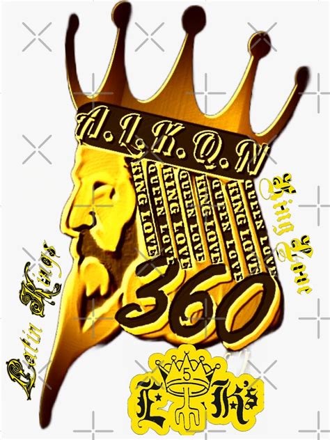 King Master Lion Tribe Latin King Inspired Design Sticker For Sale