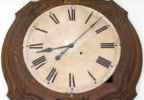 Lot Ansonia Oak Gallery Wall Clock