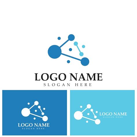 Premium Vector Molecule Logo Icon Vector Design