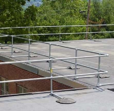 Permanent Roof Guardrail - Durable Fall Protection System