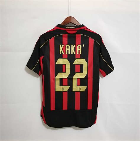 Long Sleeve Ac Milan Home Jersey Classicretrokit