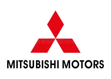 Logo Mitsubishi Motors editorial stock image. Illustration of vector - 124401284