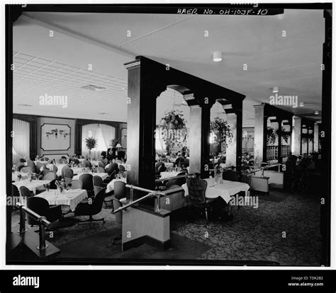 Officers Club Interior First Floor Dining Room North View Wright