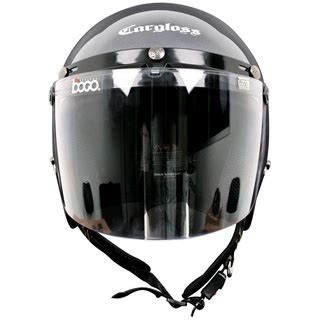 Jual Cargloss Cfm Retro Visor Flat Clear Helm Half Face Anchor Grey