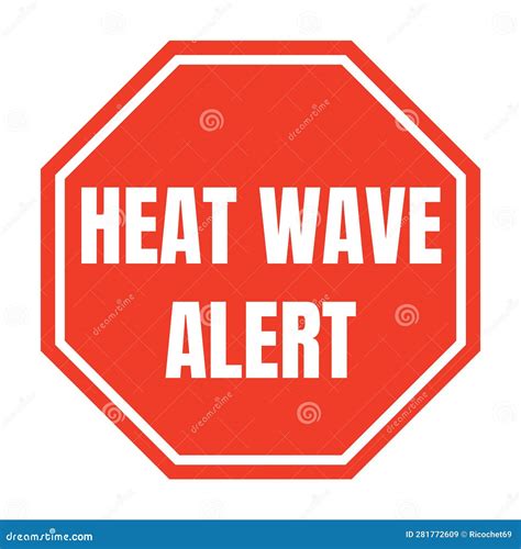 Heat Wave Alert Symbol Icon Stock Illustration Illustration Of