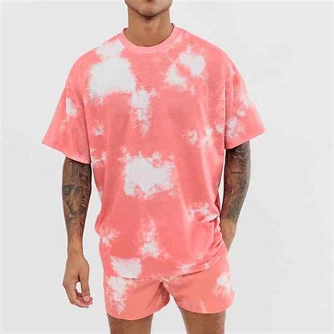 Tie Dye T Shirt And Short 2 Piece Set Bearboxers Casual Summer Tops