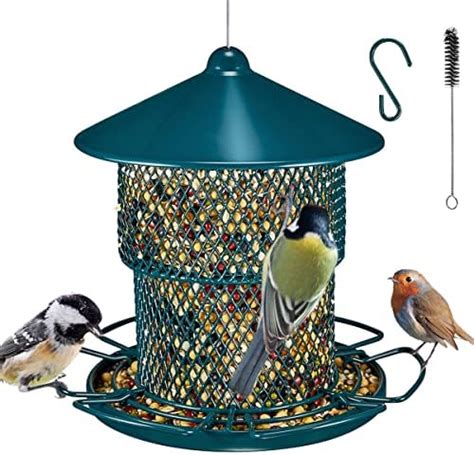 Hanging Deluxe 3 In1 Seed Nut And Fat Ball Wild Bird Triple Feeder