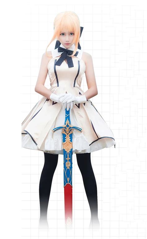 Saber Lily Cosplay Fate Stay Night Costume Fate Zero Cosplay Saber Lily ...