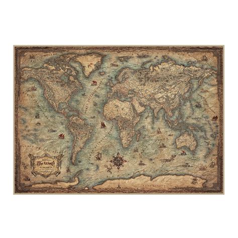 Puzzle 3000 World Map | Brinquedos, Papelaria, Moda e Acessórios