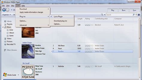 Display Song Lyrics In Windows Media Player