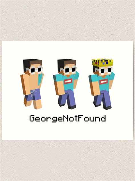 Gogy Fanart Georgenotfound Glasses Clout Dream Smp Member Art Print