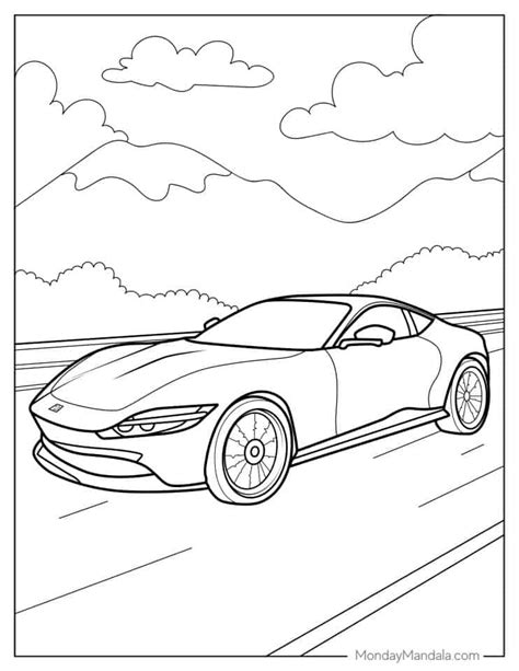 20 Ferrari Coloring Pages (Free PDF Printables)