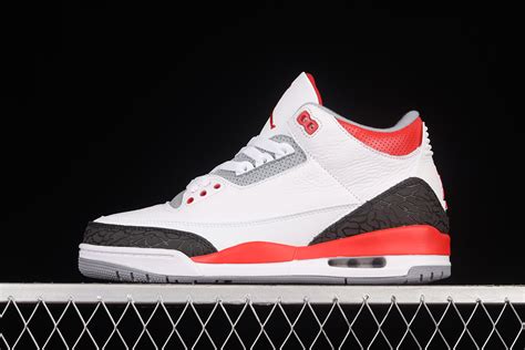 Air Jordan 3 White/Fire Red-Silver-Black For Sale – Jordans To U