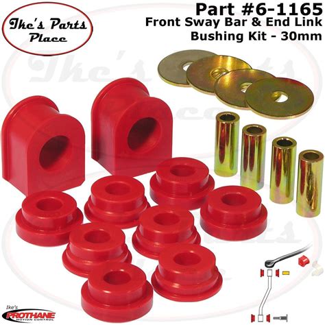 Prothane Bl Frt Mm Sway Bar Bushing Endlink Kit F