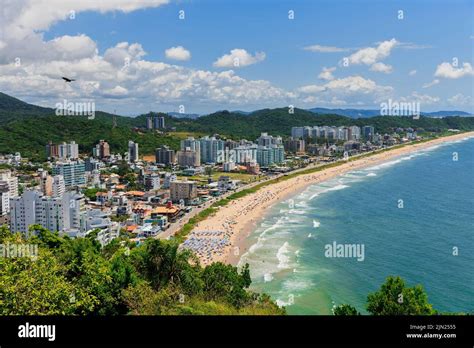 Balneario Camboriu in Brazil and sandy beach with ocean Stock Photo - Alamy