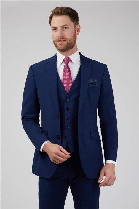 Marc Darcy Men S Navy Check Suit Jacket Blue Suit Jacket Suit