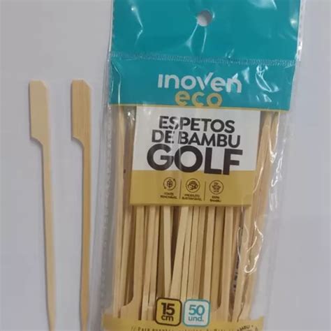 Espeto De Bambu Golf Petiscos E Lanches Cm C Unidades Mercadolivre