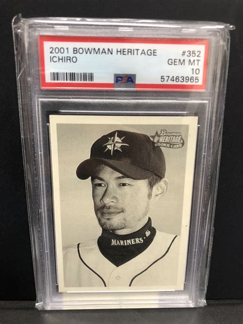 Yahooオークション 2001 Bowman Heritage Ichiro Short Print Redem