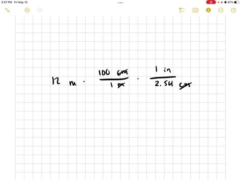 SOLVED: In one meter, there are 100 centimeters. What is the equivalent ...
