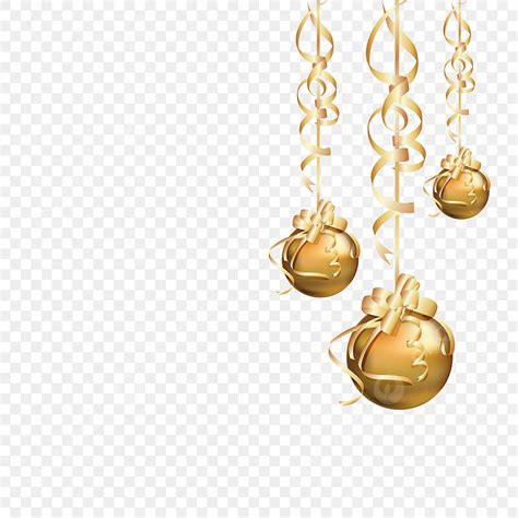 Golden Christmas Ball Vector Hd PNG Images Latest Golden Colour