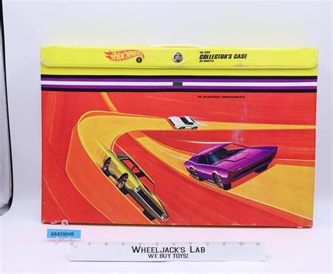 48 Car Collector S Race Case W Trays Hot Wheels 1969 Mattel Vintage Storage Case Wheeljack S Lab