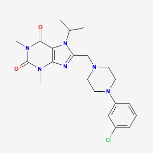 8 4 3 Chlorophenyl Piperazin 1 Yl Methyl 1 3 Dimethyl 7 Propan 2