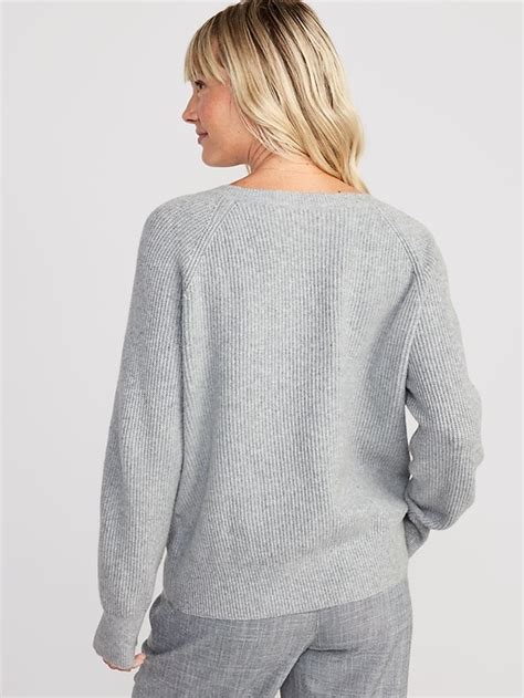 Sosoft Loose V Neck Sweater For Women Old Navy