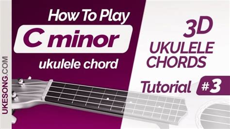 Cm chord ukulele. Learn to play C minor chord on ukulele. | Ukesong