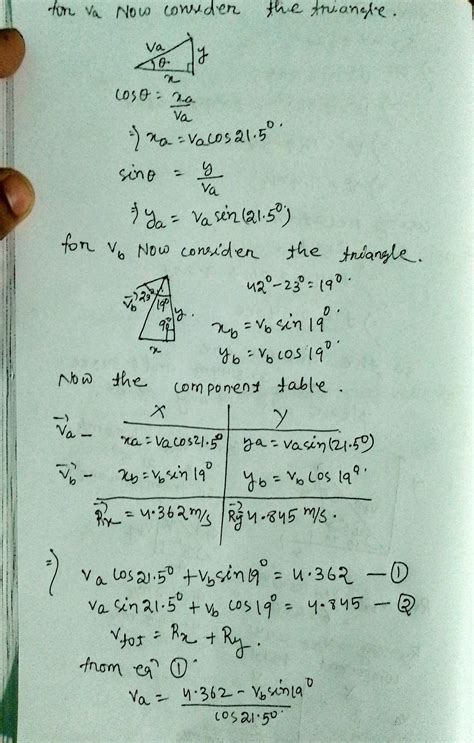 Solved Find The Magnitudes Of Velocities V And V In The Figure