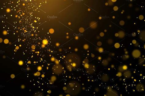 Gold Glitter Light Bokeh Background. | Bokeh background, Gold glitter ...