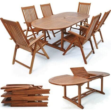 Casaria Gartenm Bel Set Holz St Hle Mit Tisch Fsc Zertifiziert