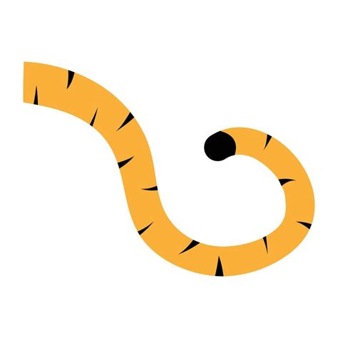 Tiger tail icon vector 21945409 Vector Art at Vecteezy