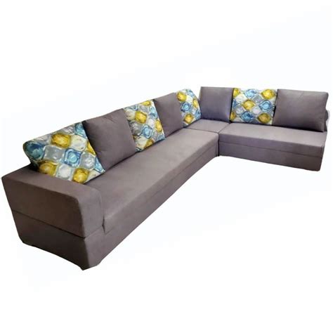 6 Seater Grey L Shape Wooden Sofa Set At Rs 40000 Piece In Pune ID