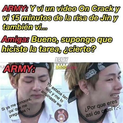 aquí les voy a dejar memes de BTS para que se la pasen bien ojala y l