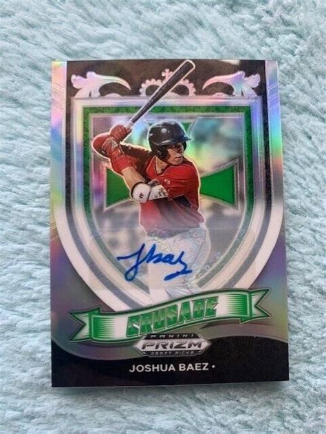 Joshua Baez Panini Prizm Draft Picks Auto Crusade Silver Prizm Sp