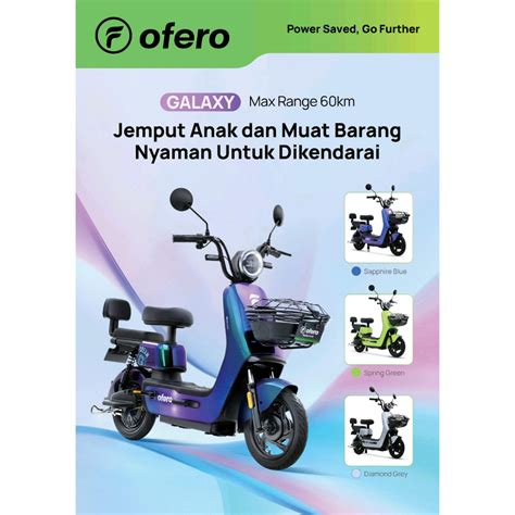 Jual Sepeda Listrik OFERO GALAXY Sepeda Motor Listrik Dewasa Power 500W