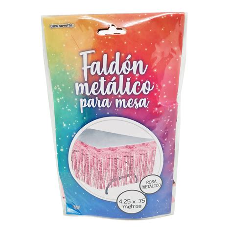 Faldon Rosa Metalico Euro Novelty