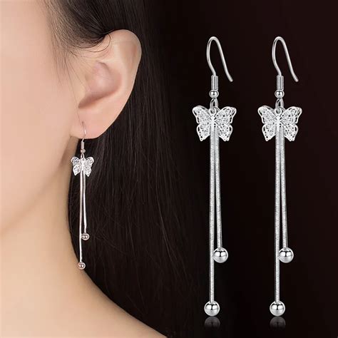 Style New Fashion Sterling Silver Drop Earring Temperament Long