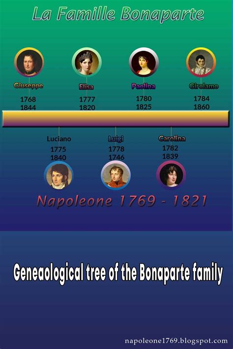 Geneaological tree of the Bonaparte family | Napoleone