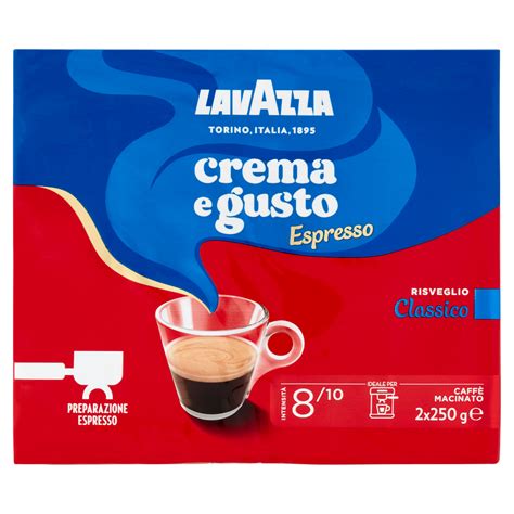 Lavazza Crema e Gusto Classico Espresso Caffè Macinato 2 x 250 g