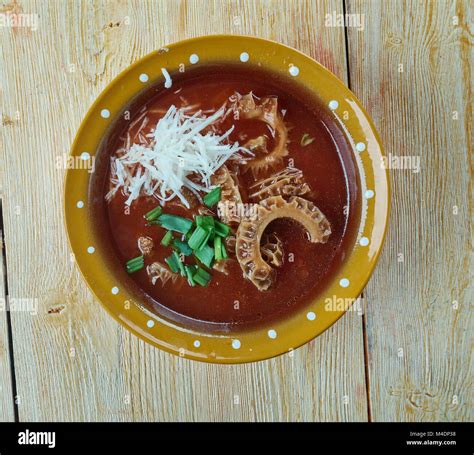 Menudo soup Stock Photo - Alamy