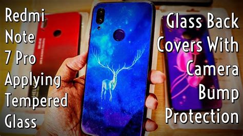 Redmi Note 7 Pro Applying Tempered Glass And Some Back Covers With Camera