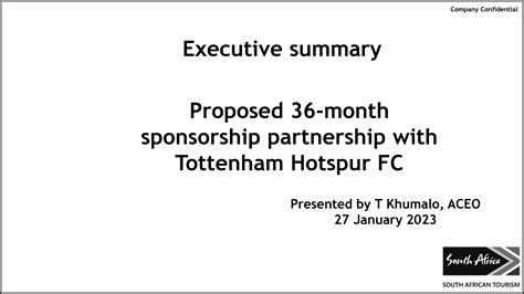 Inside SA Tourisms R1bn Proposal To Sponsor Tottenham Hotspur