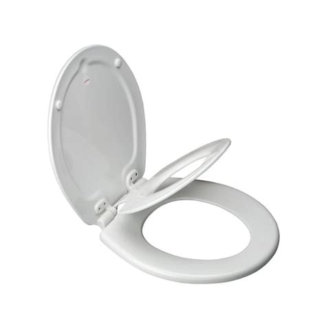 Bemis Round Plastic Toilet Seat with Whisper Close and Easy Clean ...