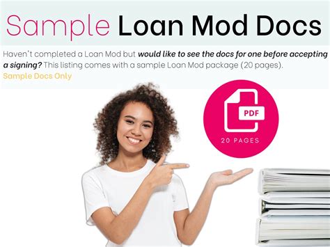 Loan Modification Sample Documents Notary Notary Signing Agent Etsy