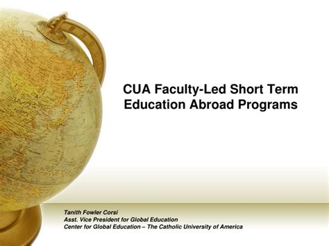 Ppt Cua Faculty Led Short Term Education Abroad Programs Powerpoint