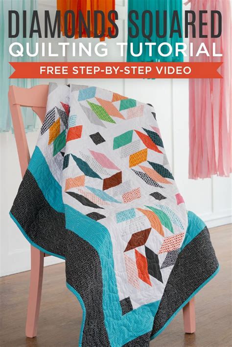 New Friday Tutorial And Fabric Feature Diamonds Squared Quilt