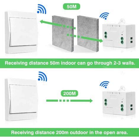 Interrupteur Sans Fil et Sans Pile Auto Alimenté Interrupteur de