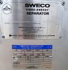 Used Sweco Stainless Steel Round Vibratory S