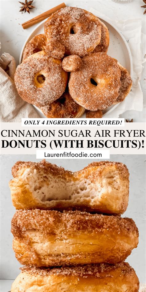 Cinnamon Sugar Air Fryer Donuts From Biscuits Lauren Fit Foodie